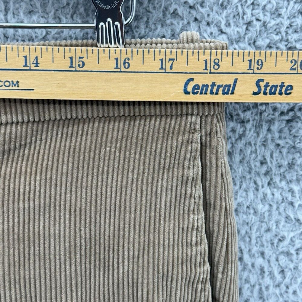VTG WM F Farah Womens 18 36" Brown‎ Corduroy Chino Pants Straight Fit High Rise - Picture 4 of 8